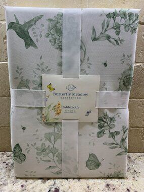 Lenox Butterfly Meadow Toile Tablecloth 52x70 NWT